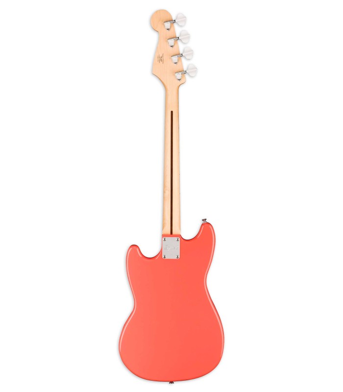Espalda de la guitarra bajo Fender Squier modelo Bronco Bass MN TCO