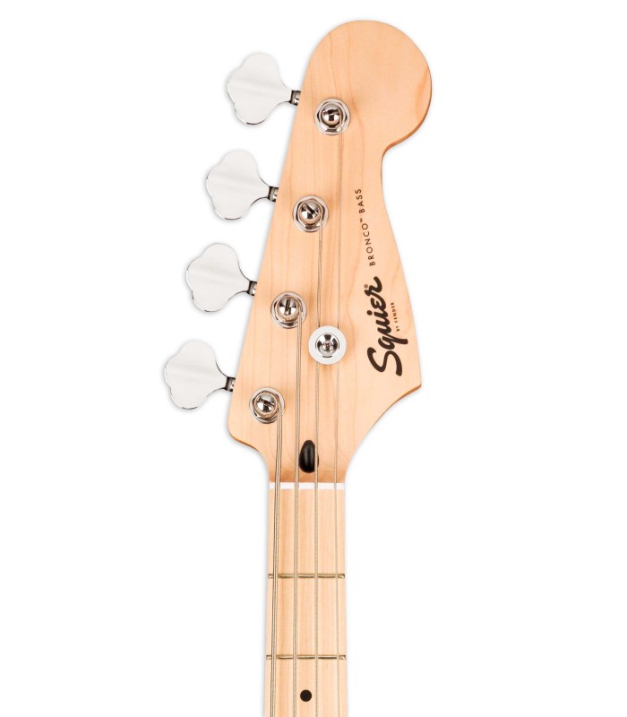 Cabeza de la guitarra Bajo Fender Squier modelo Bronco Bass MN TCO