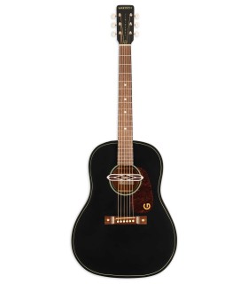Guitarra eletroacústica Gretsch modelo Jim Dandy Deltoluxe Dread Black Top com captador