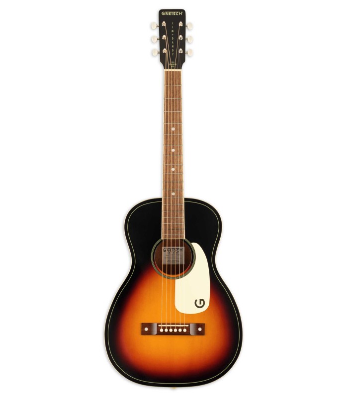 Acoustic guitar Gretsch model Jim Dandy Parlor in Burst Rex color
