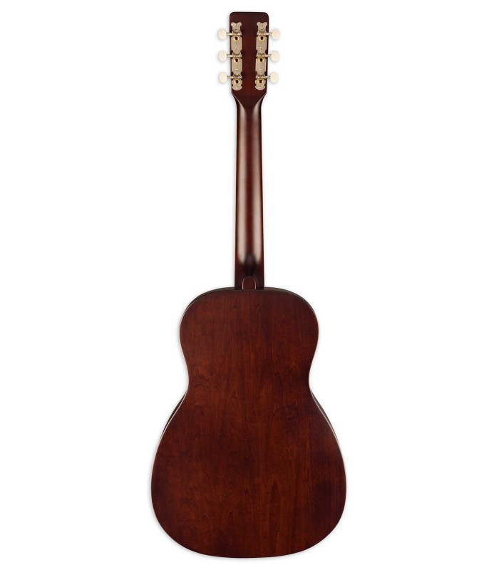 Fondo y aros en Sapeli de la guitarra acústica Gretsch modelo Jim Dandy Parlor Burst Rex