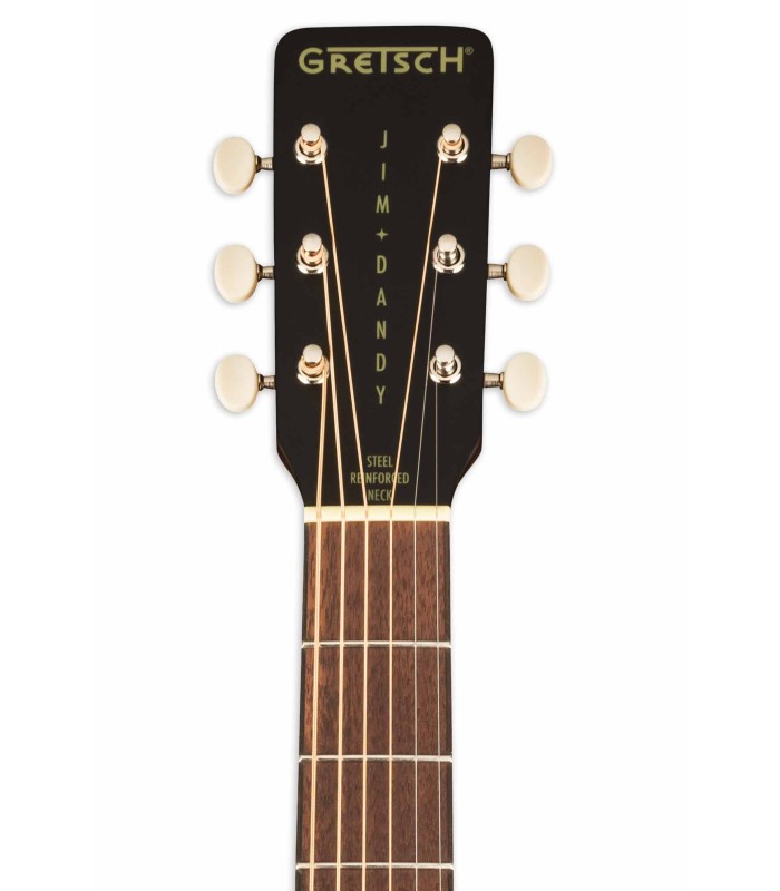 Cabeça da guitarra eletroacústica Gretsch modelo Jim Dandy Deltoluxe Concert