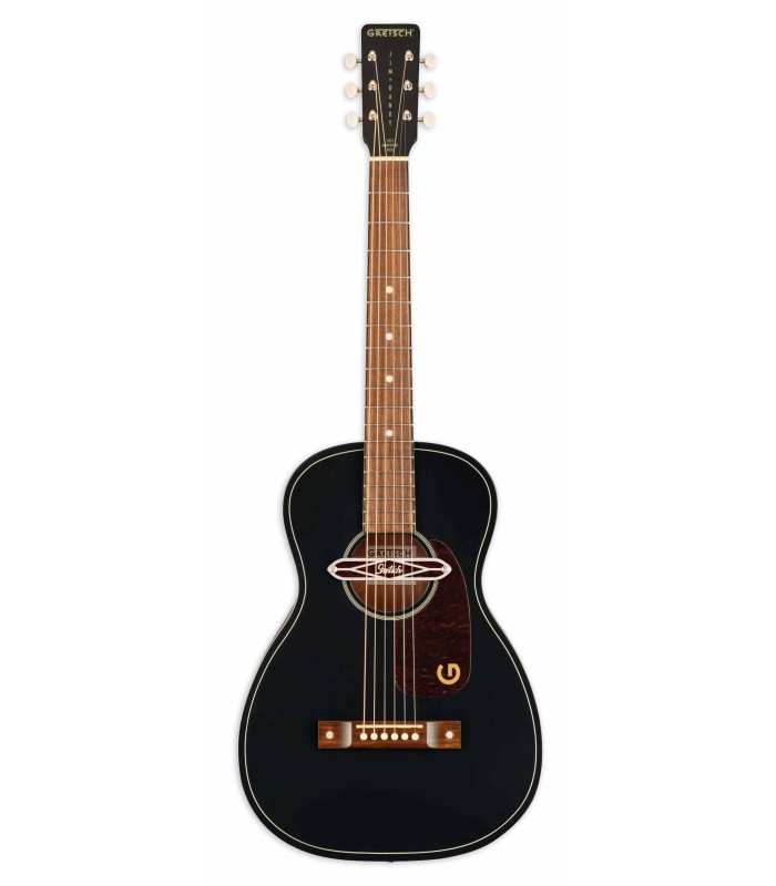Guitarra electroacústica Gretsch modelo Jim Dandy Deltoluxe Parlor Black Top con pastilla