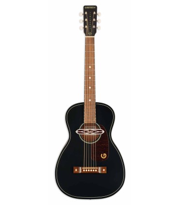 Guitarra eletroacústica Gretsch modelo Jim Dandy Deltoluxe Parlor Black Top com pickup