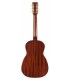 Sapele back and sides of the electroacoustic guitar Gretsch model Jim Dandy Deltoluxe Parlor