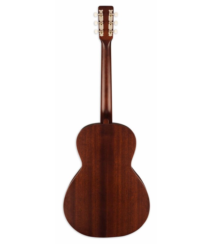 Sapele back and sides of the acoustic guitar Gretsch model Jim Dandy Concert