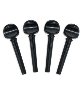 Violin peg set Gewa model Standard 415532 Medium in ebony for 3/4 size violin