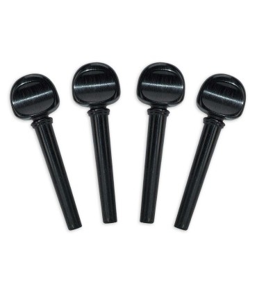 Conjunto de cravelhas Gewa modelo Standard 415532 Média em ébano para violino de tamanho 3/4