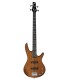 Guitarra baixo Ibanez modelo GSR180 LBF com acabamento Light Brown Flat (castanho claro) e de 4 cordas