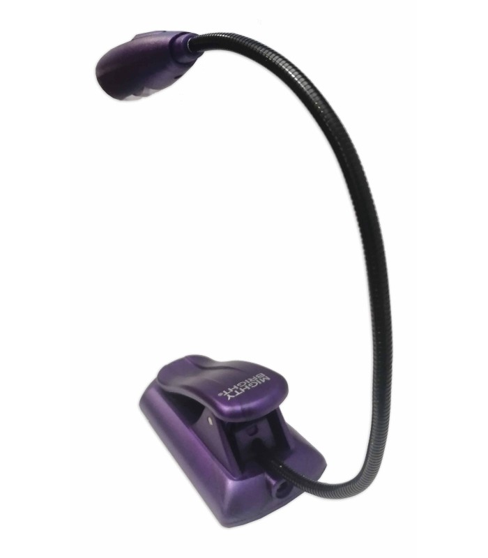 Clamp detail of the lamp Mighty Bright Xtraflex2 model 85610 in lilac color
