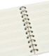Folhas do caderno pautado Agifty modelo N 1031 de 6 pautas baixo