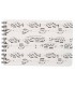 White cover with musical notation in black of the ruled notebook Agifty model N 1031 with 6 horizontal pentagrams