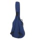 Espalda y correas de la funda Ortolá modelo 83 32B en nilón azul con acolchado de 10 mm para guitarra clásica