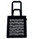 Bag Agifty model B3089 with musical notation in white over the black textile