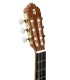 Cabeza con incrustación 'A' y clavijeros dorados de la guitarra clásica Alhambra modelo 5PA