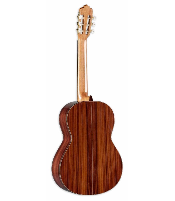 Fundo e ilhargas em pau-santo da guitarra clássica Alhambra modelo 5P