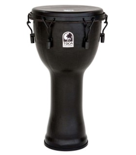 Djembe Toca modelo SFDMX-12BM Freestyle Black Mamba en negro y con afinación mecánica