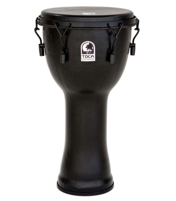 Djembe Toca SFDMX-12BM Freestyle Black Mamba in black color and with mechanical tuning
