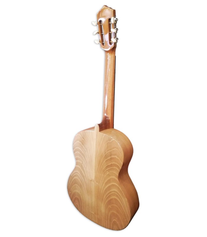 Solid walnut back and sides, mahogany neck and nickel-plated machine heads of the viola de Fado Artimúsica model VF50C Simple