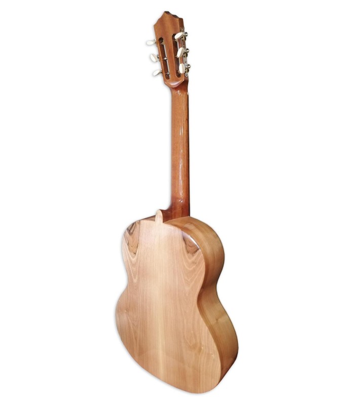 Solid walnut back and sides, mahogany neck and nickel-plated machine head of the violão de Fado Artimúsica model VF40S Simple