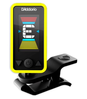 Afinador Daddario modelo PW CT 17YL Cromático Eclipse Yellow na cor amarela