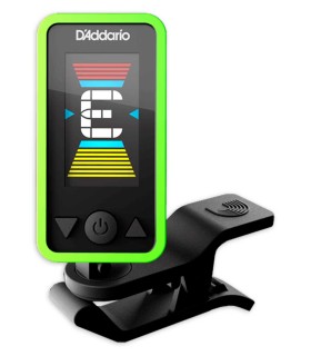 Afinador Daddario modelo PW CT 17GN Cromático Eclipse Green en color verde