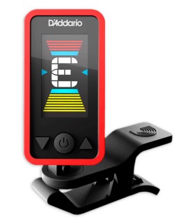 Afinador Daddario modelo PW CT 17RD Cromático Eclipse Red na cor vermelha