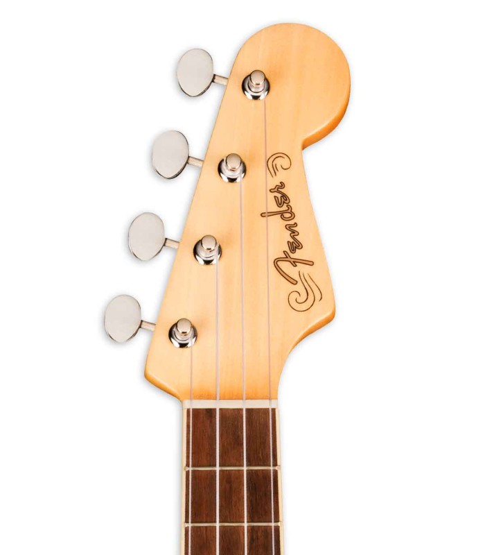 Electric guitar shaped head of the concert ukulele Fender model Fullerton Strat CAR
