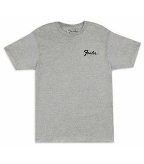 Camiseta Fender en color gris, con 'Transition Logo' y de tamaño S