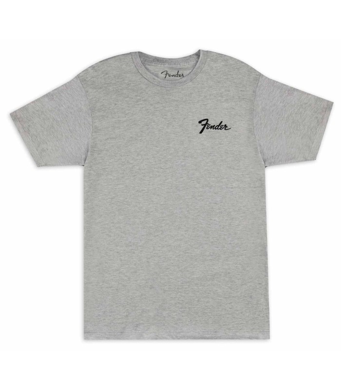 T-shirt Fender in gray color, with 'Transition Logo' and of S size