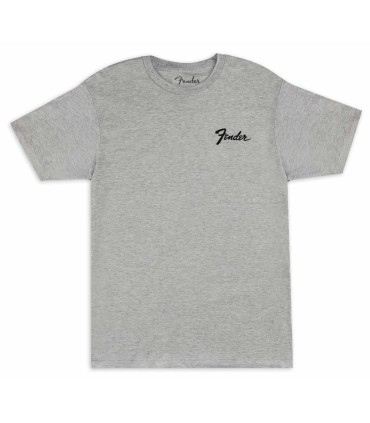 T-shirt Fender in gray color, with 'Transition Logo' and of S size