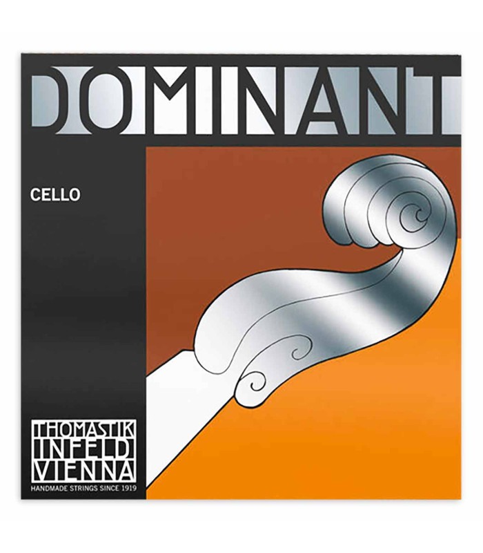 Corda Thomastik modelo Dominant 145 4ª Dó para violoncelo de tamanho 4/4