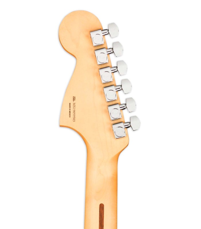Clavijero de la guitarra eléctrica Fender modelo Player Mustang WN Sonic Blue