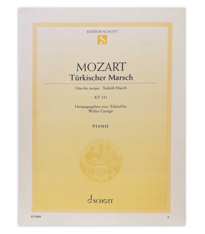 Mozart Turkish March Sonata in A Minor KV331 by the publisher Ricordi