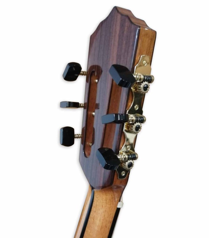 Rubner machine head in brass and with black buttons of the viola de Fado Artimúsica model Deluxe Carmo