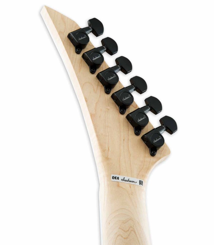 Machine head of the electric guitar Jackson model JS22 Dinky Arch Top Natural Oil finish