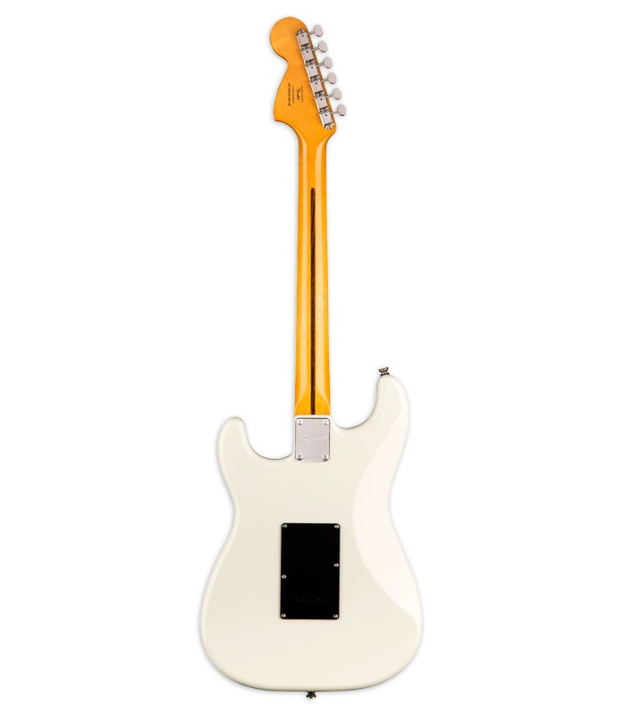 Guitarra elétrica Fender Squier modelo Classic Vibe Stratocaster 70S LRL Olympic White (branco) com braço em maple (bordo)