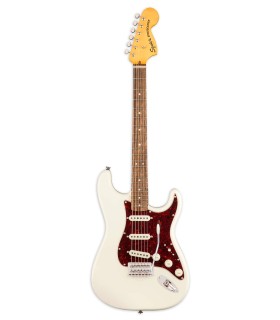 Electric guitar Fender model Squier Classic Vibe Stratocater 70S LRL with Olympic White finish
