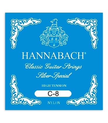 Corda Hannabach modelo 8158ZHT 8ª Dó em nylon para guitarra clássica