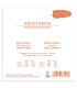 Contraportada del embalaje del juego de cuerdas Knobloch modelo EDN33.5 Erithacus Double Silver SN