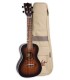 Ukelele concerto Flight modelo DUC380 Gemstone con acabado en color Amber y con funda