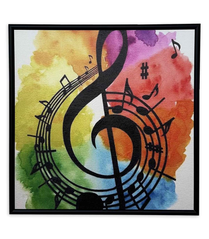 Cuadro Nelson Gomes SML247 Clave de Sol 30 x 30 cm