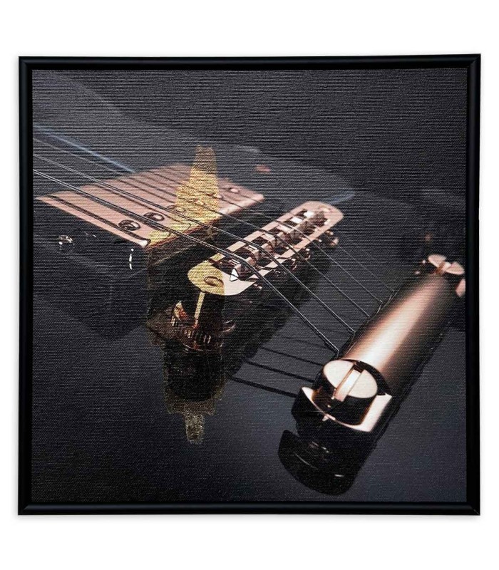 Quadro Nelson Gomes modelo SML2410, apresenta detalhes duma guitarra elétrica