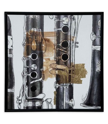 Painting Nelson Gomes model SML2421 presents a series of clarinet details