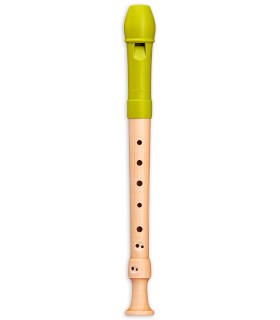 Recorder Mollenhauer model 17411 Fipple Lere Soprano Baroque in wood and plastic in apple green color