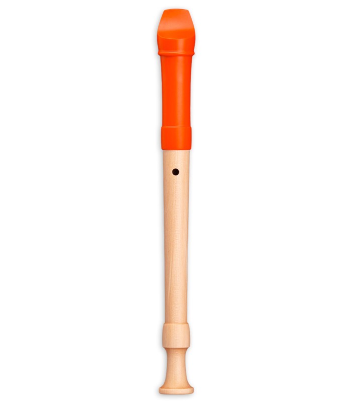 Espalda de la flauta dulce Mollenhauer modelo 17414 Fipple Digi Soprano Barroca de color naranja