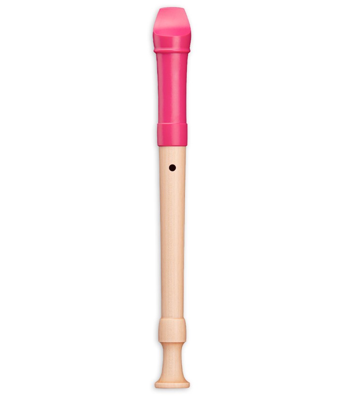Espalda de la flauta de bisel Mollenhauer modelo 17312 Fipple Tere Soprano Alemã rosa framboesa