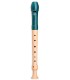 Recorder Mollenhauer model 17313 Fipple Dege Soprano German in wood and ocean blue colored plastic