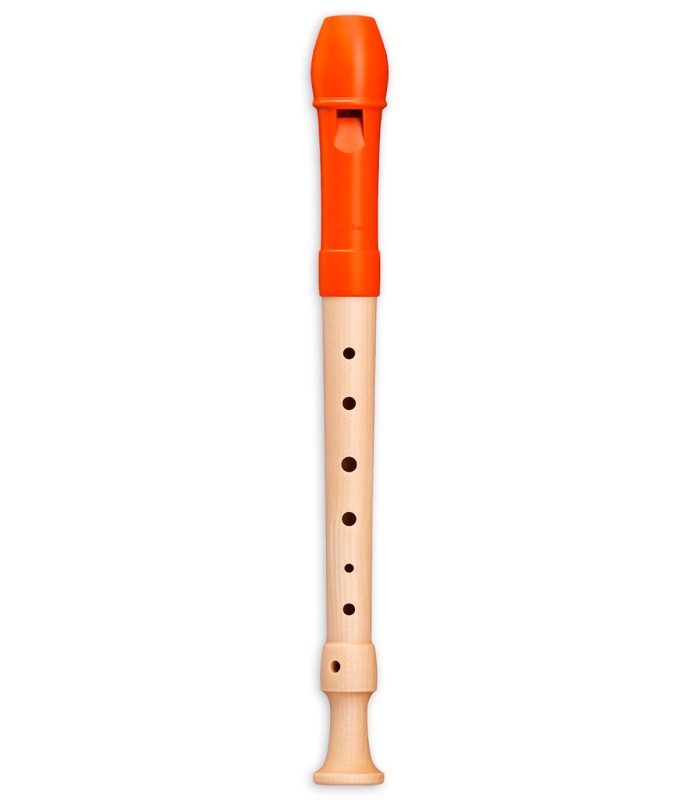 Flauta dulce Mollenhauer modelo 17314 Fipple Digi Soprano Alemán en madera y plástico de color naranja