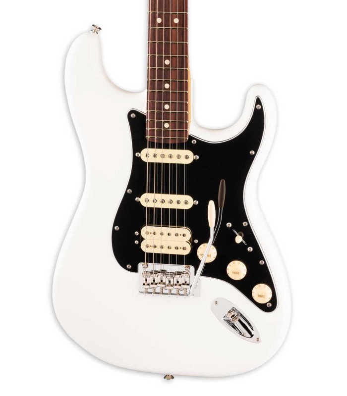 Cuerpo en aliso y pastillas HSS de la guitarra eléctrica Fender modelo Player II Stratocaster RW PWT